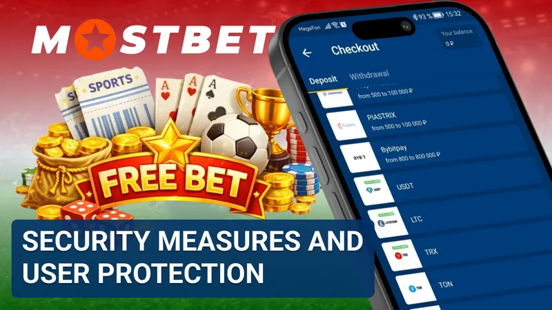 Security measures and user protection features in the Mostbet app.