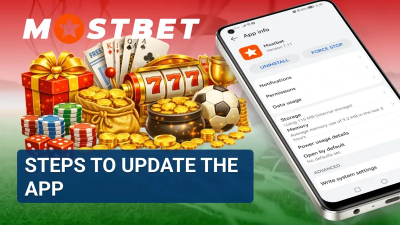 Step-by-step process to update the app on mobile devices.