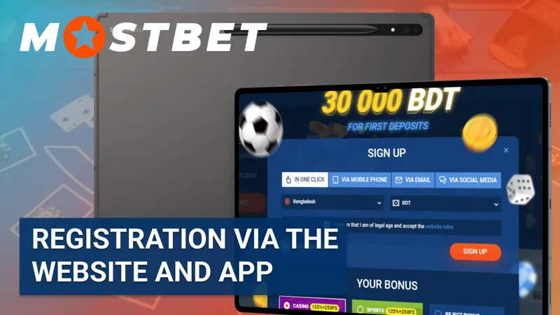 Mostbet registration process through the official website and mobile app for users in Bangladesh