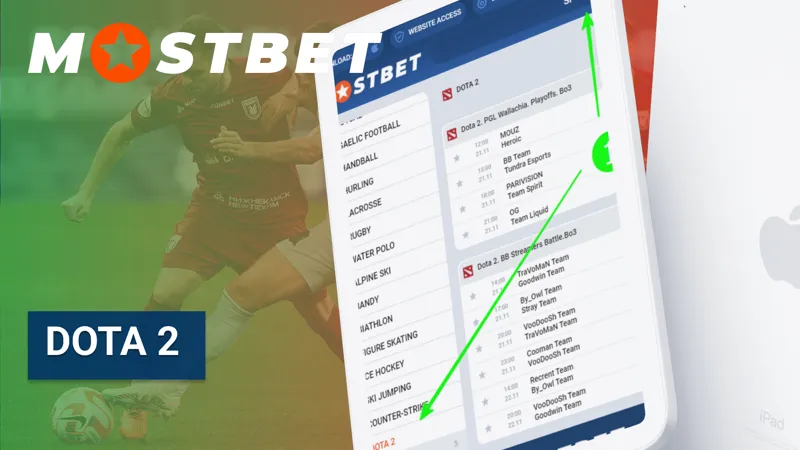 Mostbet Dota 2 esports betting for Bangladeshi users, covering major tournaments and competitive matches