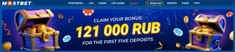 Bonus from MostBet for a new player from Bangladesh